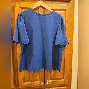 Elegant Blue Women's Top